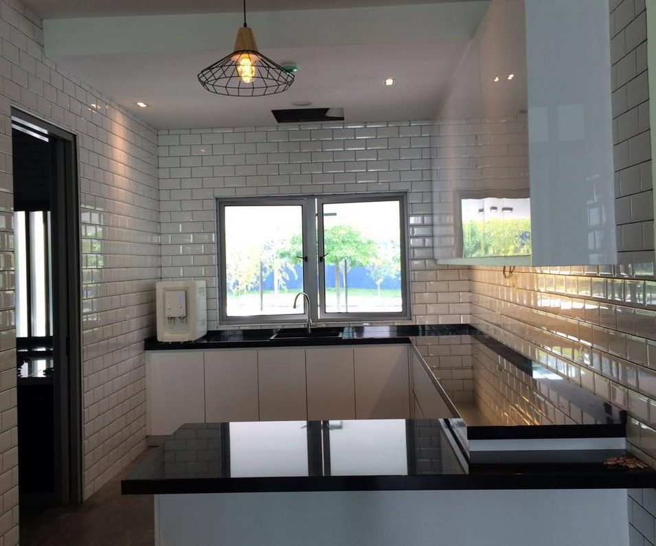 44241160 - cozy kitchen interior in modern detached house